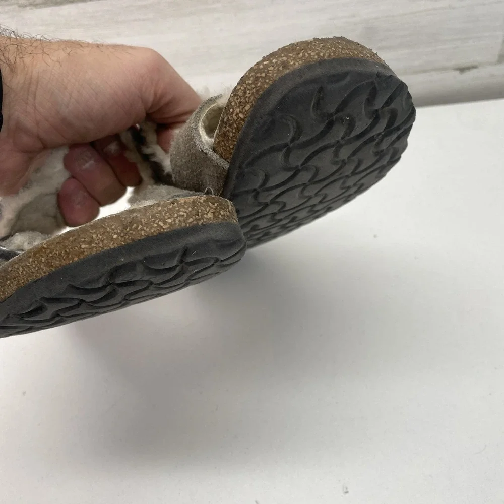 Birkenstock Arizona Shearling Suede Sandals Fuzzy Size‎ 40 9 US